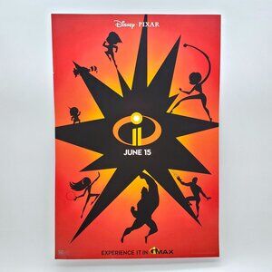 Disney Pixar “Incredibles 2” Original Movie Poster – 13x19 – NEW